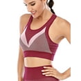 thumbnail image 4 of FANNYC High Impact Sports Bra For Women Seamless Removable Padded Yoga Bra Push Up Racerback Bralettes Bras For Yoga Running Active Gym Workout Fitness, 4 of 7