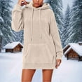thumbnail image 2 of Horkkom Fleece Hoodie Women Pullover Fuzzy Soft Long Hoodies Casual Loose Sweatshirts with Pocket Drawstring S, 2 of 7