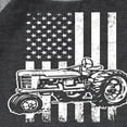 thumbnail image 3 of Instant Message - Tractor American Flag - Toddler & Youth Raglan Graphic T-Shirt, 3 of 7