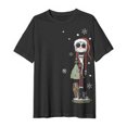 thumbnail image 1 of Playera Extraño mundo de Jack para Mujer, Cuello Redondo Manga Corta Negro Talla EG, 1 of 4