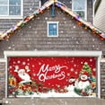 thumbnail image 4 of Hometravel Christmas Garage Door Decor, Merry Christmas Printed Hanging Cloth, Festive Outdoor Garage Banner for Seasonal Display and Holiday Atmosphere, 4 of 6