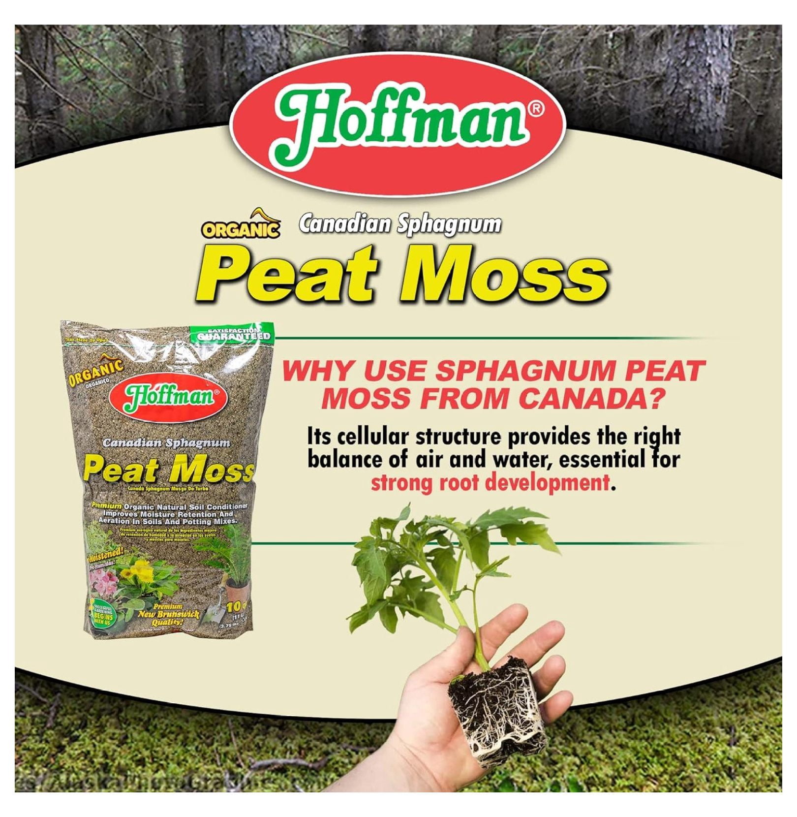 YOSITiuu 15503 Canadian Sphagnum Peat Moss, 10 Quarts (5-Pack)