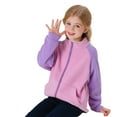 thumbnail image 2 of LYMAYTER Toddler Boys Girls Pullover Jacket Coat Spring Casual Colorblocked Zipper Top for Kids 2-12 Years Old, 2 of 8