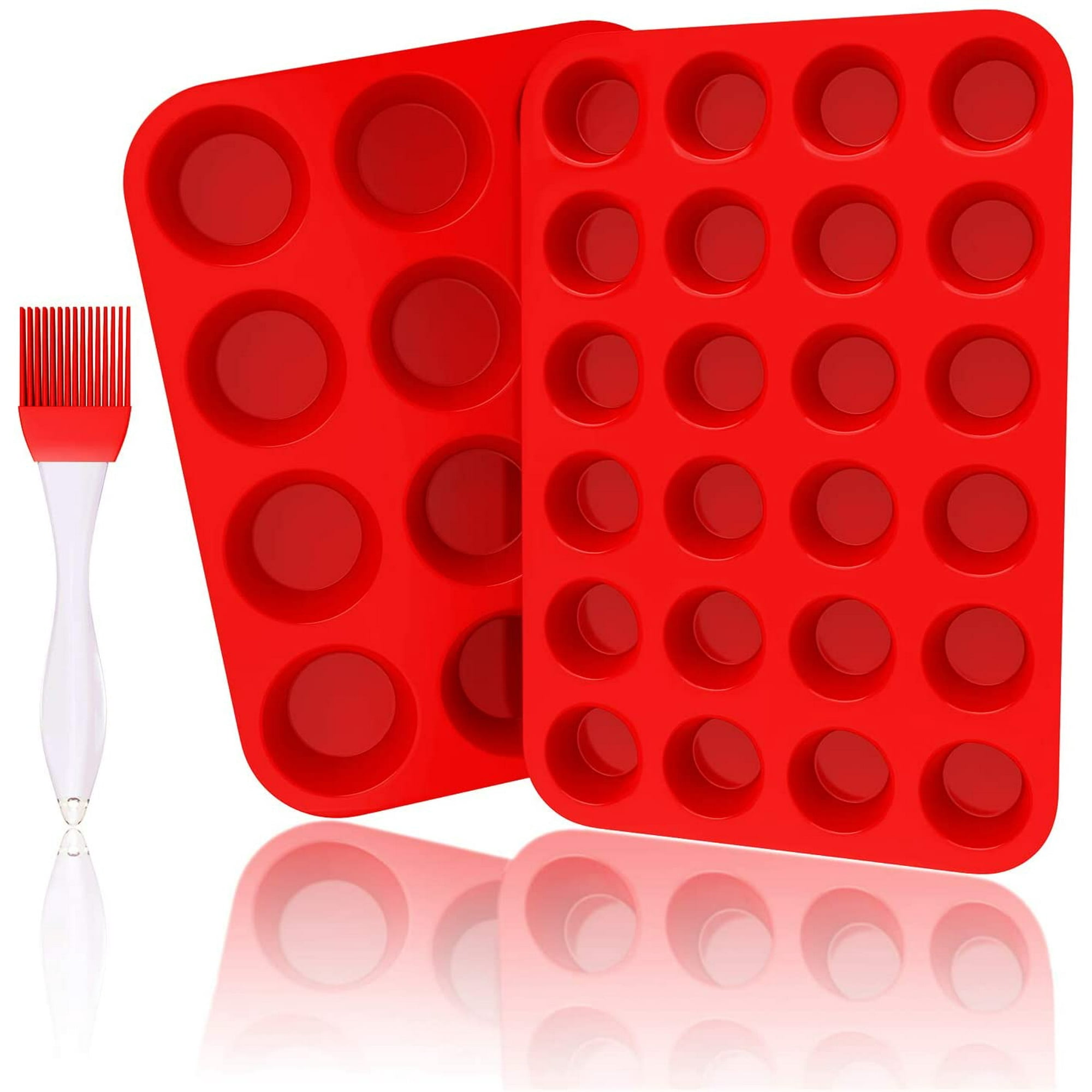 Amazon Silicone Mini Muffin Pan Amazon 24 Cupcake Baking Tray