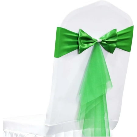 

OIKMOINB Polyester Stretch Chair Sashes Chair Bands Organza Chair sash Bows Spandex Bows for Party Birthday Hotel Romantic Wedding Banquets Decoration (Red 50 PCS)
