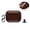 Darkbrown, variant on For AirPods 4th Generation Case 2024, Light Luxury Leather Earphone Protector, Slim Fit Shock-Absorbing Shell with Carabiner for AirPods 4, Darkbrown