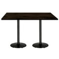 thumbnail image 2 of KFI Studios Urban Loft 6' x 3' Dining Table, Espresso, Silver Base, 2 of 6