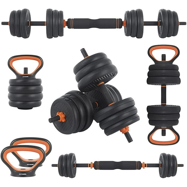 Kit de mancuernas y barras para ejercicio en casa Brandtrendy 6 en 1 30 Kg