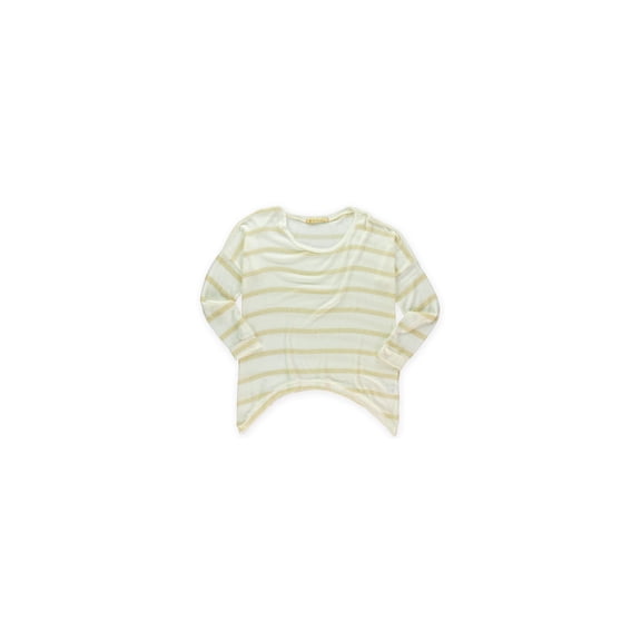 Big Star Womens Metallic Striped Pullover Sweater