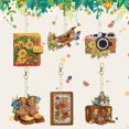 thumbnail image 1 of Llaveros de gemas DIY hechos a mano, 6 uds., mosaico completo, fabricación de dibujos animados, regalo de decoración JShteea El nuevo, 1 of 9