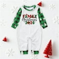 thumbnail image 1 of Pijamas familiares europeos con estampado navideño de moda, traje para padres e hijos, monos de poliéster para bebés., 1 of 3