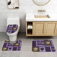 thumbnail image 2 of Juego de alfombras de baño de 3 piezas Ravens Team Alfombra antideslizante para baño de 24 x 16 pulgadas, 2 of 7