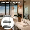 thumbnail image 4 of Hyasfey 1/2/3 Pcs Cosmetic Storage Rack Transparent Large Capacity Detachable Multi-Tier Great Load Bearing Bathroom Under Sink Organizer Kitchen Pantry Storage Box, 4 of 8