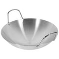 thumbnail image 2 of MasteelfCA Wok en Acier Inoxydable à Fond Rond Wok Grande Poêle à Frire Grande Capacité Poêle à Sauter, 2 of 8