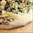 thumbnail image 3 of Tapis de Sapin de Noël Rond Décoratif Jupe de Sapin Base de Sapin pour Fête, 3 of 10