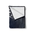 thumbnail image 2 of Zodiac Soft Flannel Fleece Blanket, Astrology Sign Sagittarius with Flower Images Planetary Impacts on Nature Theme, Cozy Plush for Indoor and Outdoor Use, 50" x 70", Grey and Blue, by Ambesonne, 2 of 6