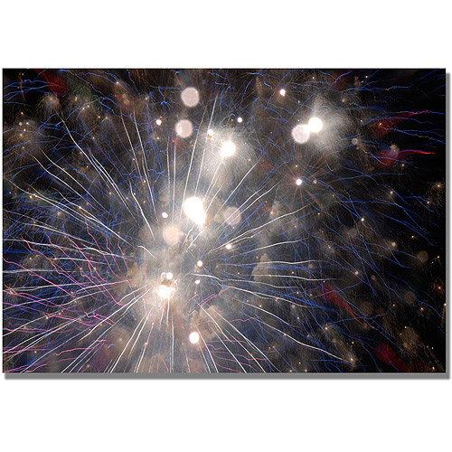 Trademark Art "Abstract Fireworks 33" Canvas Wall Art by Kurt Shaffer