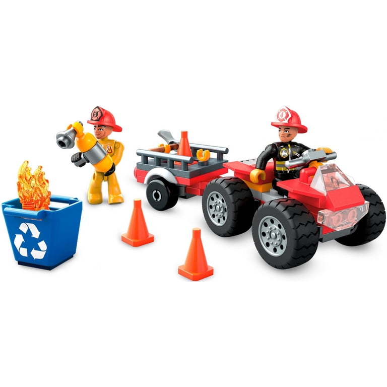 Mega Construx Camion Dei Pompieri Con 262 Pezzi - 2 Micro Personaggi E Scala Girevole, Gioco Di Costruzioni Per Bambini 5+ Anni - 3