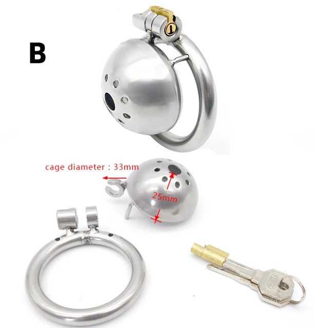 Chastity Cage Men Metal Sissy Lockable Chastity Belt Male Bondage Bdsm Cock Cage Penis Rings Adults Couple Sex Toys For Man