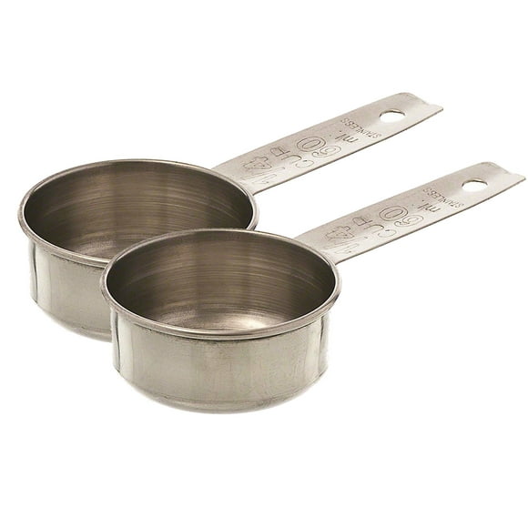 Lkerlan Taza Medidora De Acero Inoxidable De 1/4 Taza (Acero)