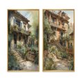 thumbnail image 2 of Designart "Country Cottage Entry Rustic Charm IV" Farm Framed Wall Art Set Of 2 - Country White Framed Canvas Set For Living Room Decor, 2 of 6