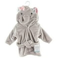 thumbnail image 2 of Hudson Baby Unisex Baby Plush Animal Face Robe, Pretty Elephant, One Size, 0-9 Months, 2 of 2