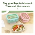 thumbnail image 5 of MICLOZYT Bento Box,Bento Lunch Box,Shatterproof Crystal Clear Base, for Dining Out,Work,Under $10, 5 of 8
