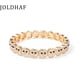 thumbnail image 2 of Pulseras de cuentas con forma feliz para mujer, brazaletes elásticos con incrustaciones de circonita chapada en Color dorado, joyería de lujo para regalo, 2023 Fivean unisex, 2 of 2