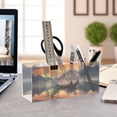 thumbnail image 4 of Sea Moutain Boat Ship Pencil Pen Cosmetic Holder Cup Makeup Brush Holder Desk Accessories Holder Acrylic Organizer for Office School Home, 4 of 7