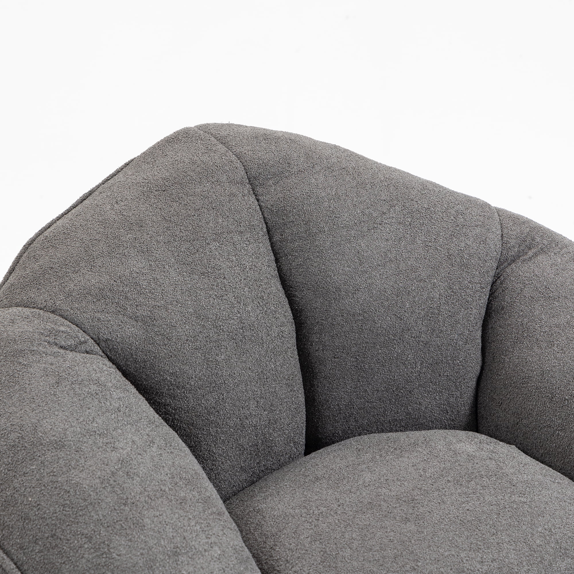 Jopath Bean Bag Chair with Footstool, Lazy Sofa for Adults and Kids, Floor Sofa for Gaming Reading Living Room Bedroom Grey