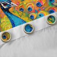 thumbnail image 4 of Manfei Kawaii Cartoon Peacock Black Out Curtains, Modern Animal Art Curtains Pack of 2 (42x63 Each), Teen Kid Child Adult Bedroom Curtains, Curtains Blackout Home Decor, 4 of 6