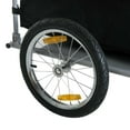 thumbnail image 6 of Barara King Bicycle Cargo Trailer, Two-Wheel Bike Luggage Wagon Trailer with Removable Cover, Fits 20" - 26" Bicycle Wheels, Yellow, 6 of 11