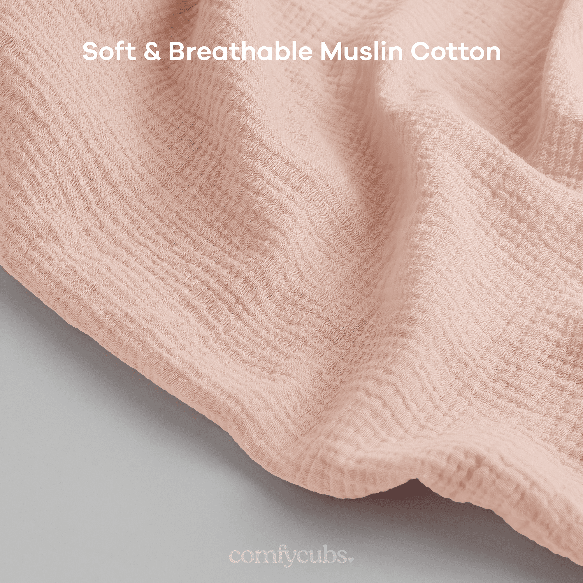 Comfy Cubs Muslin Nursing Cover with Adjustable Neck Strap - Pack of 2, Blush and Mauve
