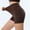 Brown, variant on uublik Shorts Women Butt Lifting Super Soft Yoga Shorts Beige