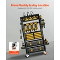 thumbnail image 4 of VEVOR 5-tier Tool Organizer Cart with Charging Station, 8 AC Outlet, Floor Stand Rolling Drill Holder and Tool Battery Storage Rack on Wheels, Garage Floor Rolling Storage Cart for Workshop, Garage, 4 of 9