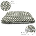 thumbnail image 3 of Geometric Pet Bed, Triangles Pattern Diagonal Blanket Cubism Textured Graphic, Chew Resistant Pad for Dogs and Cats Cushion with Removable Cover, 24" x 39", Almond Green Dimgray, by Ambesonne, 3 of 4