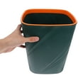 thumbnail image 3 of Hemoton Small Trash Garbage Can Plastic Waste Basket Container Bin For Narrow Spaces Bathroom Bedroom Kitchen Office Home Green, 3 of 8