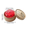 thumbnail image 3 of Dumpling Stress Ball Slow Rising Squishy Soft Squeeze Decompression Dough Fidget Toy with Steamer, Random Color, 3 of 6