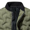 thumbnail image 4 of Fesfesfes Jacket for Men's Fashion Fall And Winter Cotton Clothes Double Pocket Zipper Fashion Casual Hoodless Warm Jacket Sale Items, 4 of 5