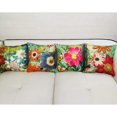 thumbnail image 2 of TongXi - Funda de almohada decorativa suave con diseño de flores pintadas a mano, fundas de cojín de 18.0 x 18.0 in, paquete de 4, 2 of 5