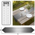 thumbnail image 3 of Grey Ombre Table Runner Linen Burlap Table Runner 72 Inches Long Contemporary Gradient Abstract Art Dresser Scarves for Kitchen Island Coffee Dining Room Party Wedding Banquet Holiday Decor 14"x72", 3 of 8