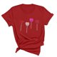 thumbnail image 1 of Blusas de Manga Corta para las Mujeres Divertido Impreso Cuello Redondo Tee, Vintage Humor Gráfico Blusas de Primavera para las Mujeres, 1 of 4