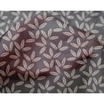 thumbnail image 4 of oneOone Silk Tabby Fabric Leaves Block Printed Craft Fabric BTY 42 Inch Wide, 4 of 4