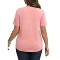 thumbnail image 4 of WellSize Women Plus Size Blouses Dressy Lace Crew Neck Tops Casual Short Sleeve Summer Shirts, 4 of 7