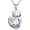 04-April, variant on Cat Amethyst Birthstone Necklace 925 Sterling Silver Cat Pendant Necklace with February Birthstone Cats Jewelry Gifts for Women