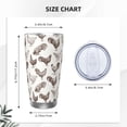 thumbnail image 4 of Fotbe Chickens Pattern 20 oz Tumbler Stainless Steel Vacuum Insulated Coffee Ice Cup Double Wall Travel Flask Leak-proof Coffee Cup-Without Straw, 4 of 8