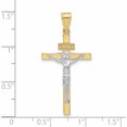 thumbnail image 2 of 10K Two-Tone Inri Crucifix Pendant (37 X 17) Made In United States -Jewelry By Sweet Pea, 2 of 5