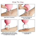thumbnail image 3 of 4 piezas de ventosas de goma para masaje facial y lifting facial, 3 of 4
