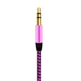 thumbnail image 7 of Naierhg 3.5mm Male to Male AUX Car Audio Recording Cable Colorful Braided Wire Metal Silver, 7 of 7