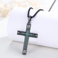 thumbnail image 4 of Coachuhhar Cross Necklace for Men 925 Sterling Silver Crucifix Pendant Necklace Religion Cross Jewelry Gifts for Father Husband Son, 4 of 7